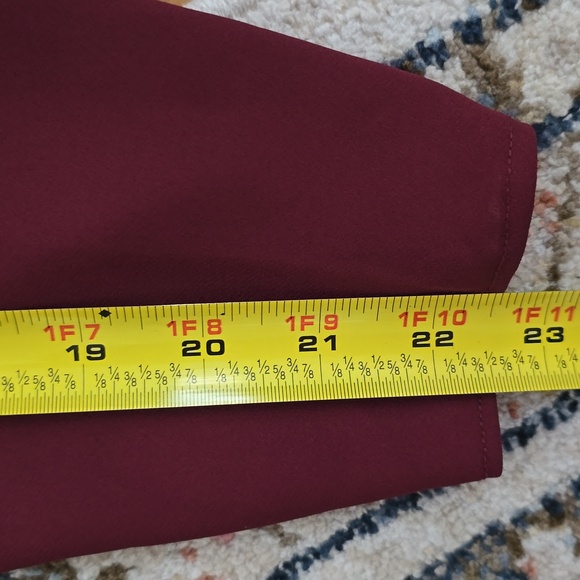 BOLD ELEMENTS BRAND WOMEN'S BURGUNDY LONG SLEEVE OFF THE SHOULDER TOP SIZE LARGE - Picture 14 of 16